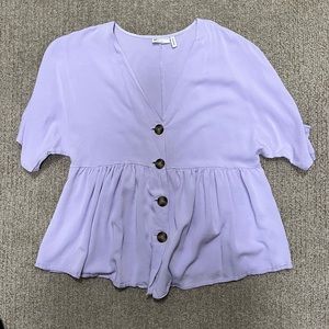 ASOS maternity lilac peplum top size 8